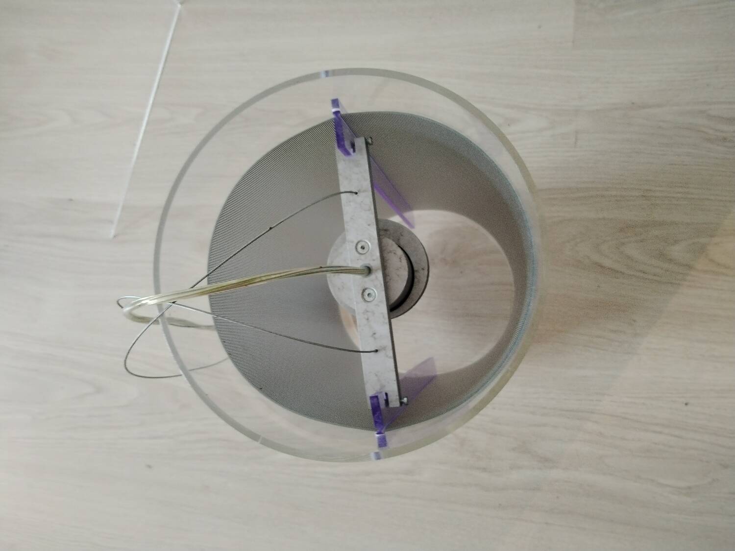 Designer plexiglass pendant light