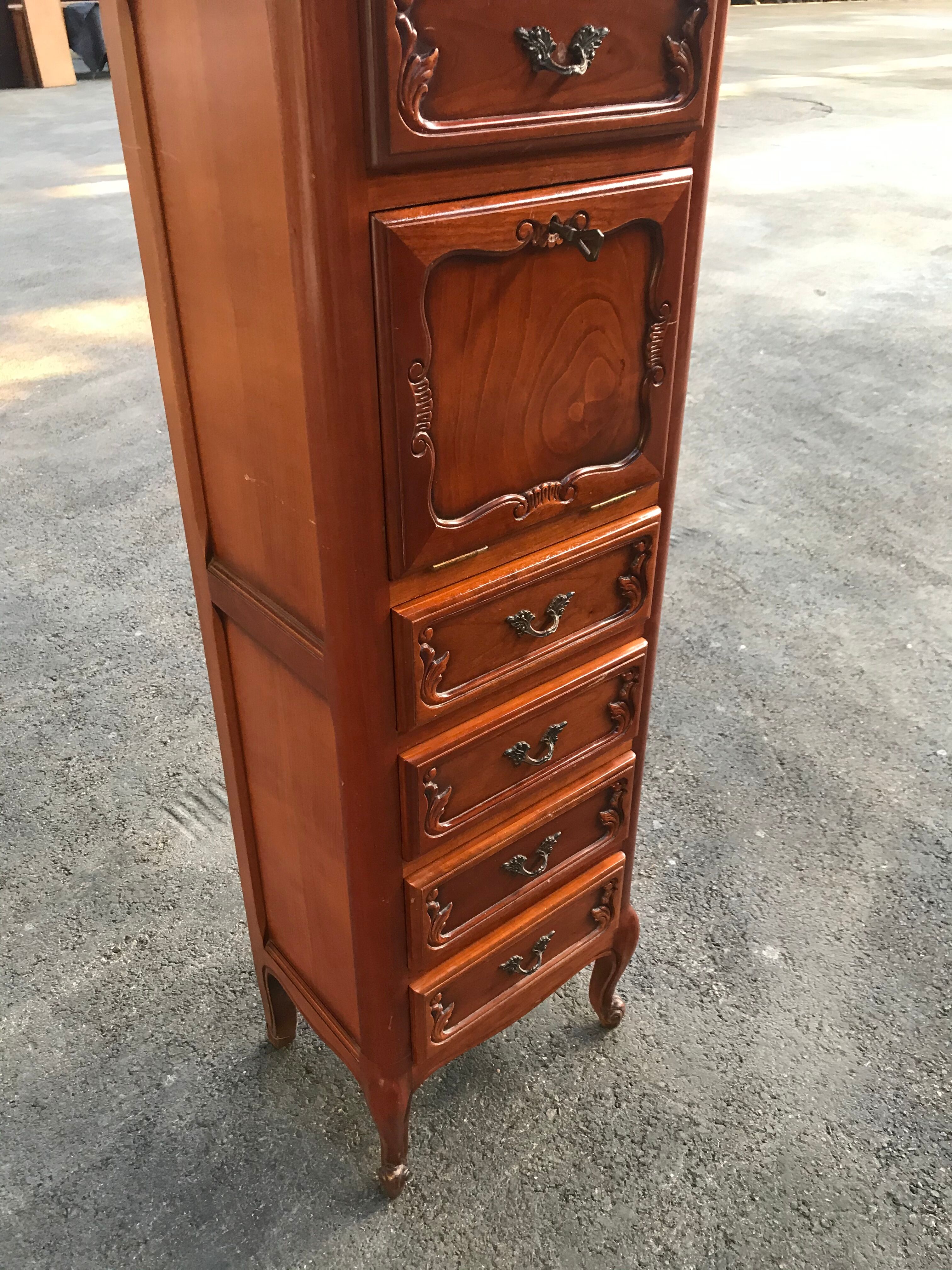 Lady-style secretary Louis XV cherry