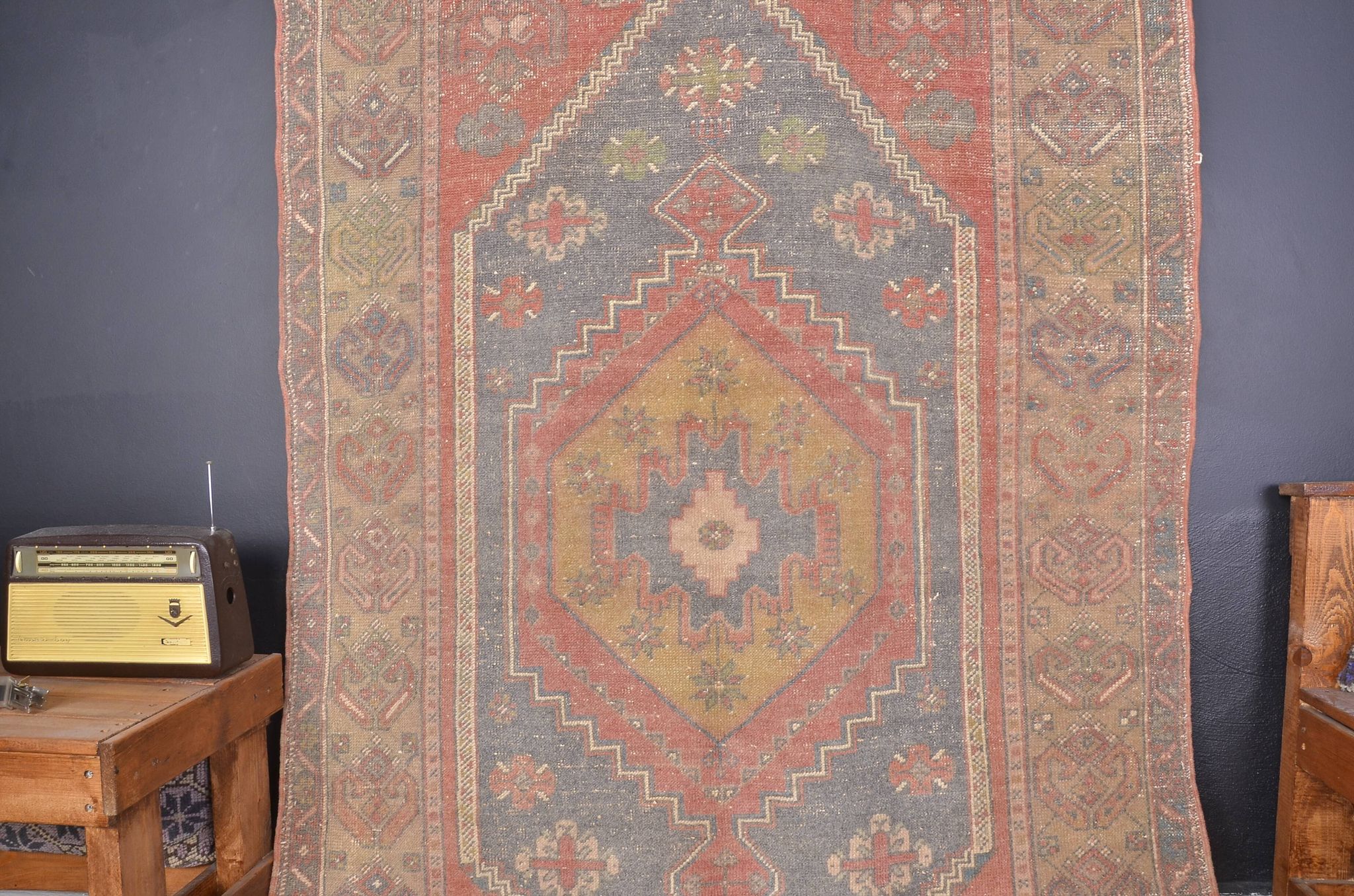 Oushak Handmade Tribal Carpet Sku 2427
