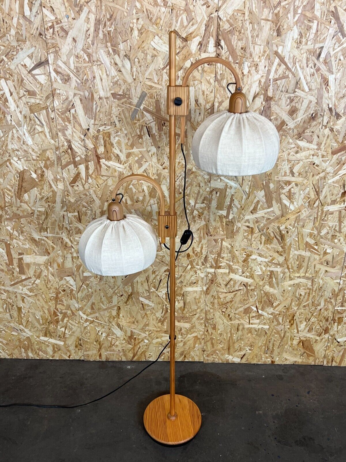 Floor lamp Domus pine Danish design Denmark, 60/70