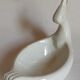 Empty pockets bird soap holder white ceramic Art-deco
