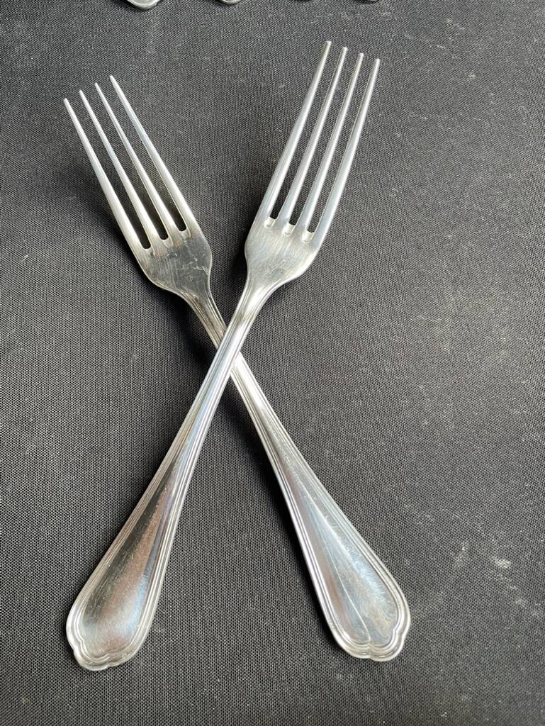 6 Christofle Spatours table forks