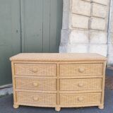Wicker chest of drawers
