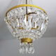 Basket chandelier with stamps