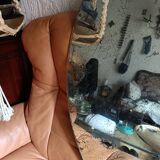 Italian round wall mirror from the 1960s.