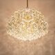 Lustre, laiton et verre cristal par Kinkeldey, Allemagne, années 1970
