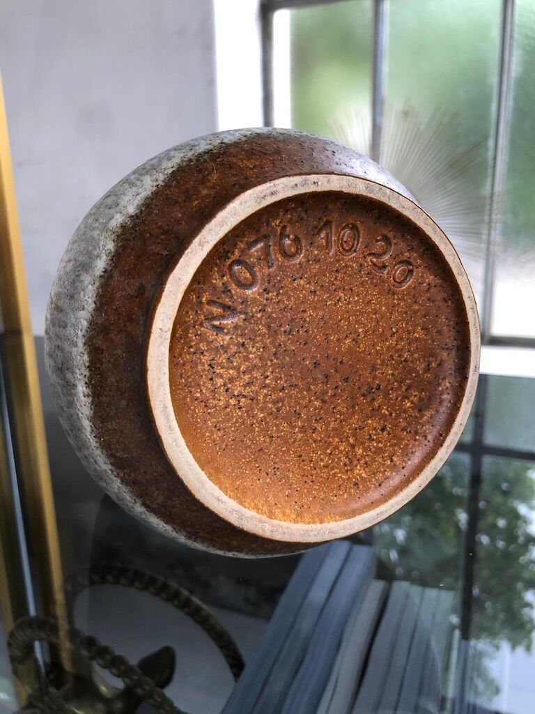 Speckled blue Scheurich vase