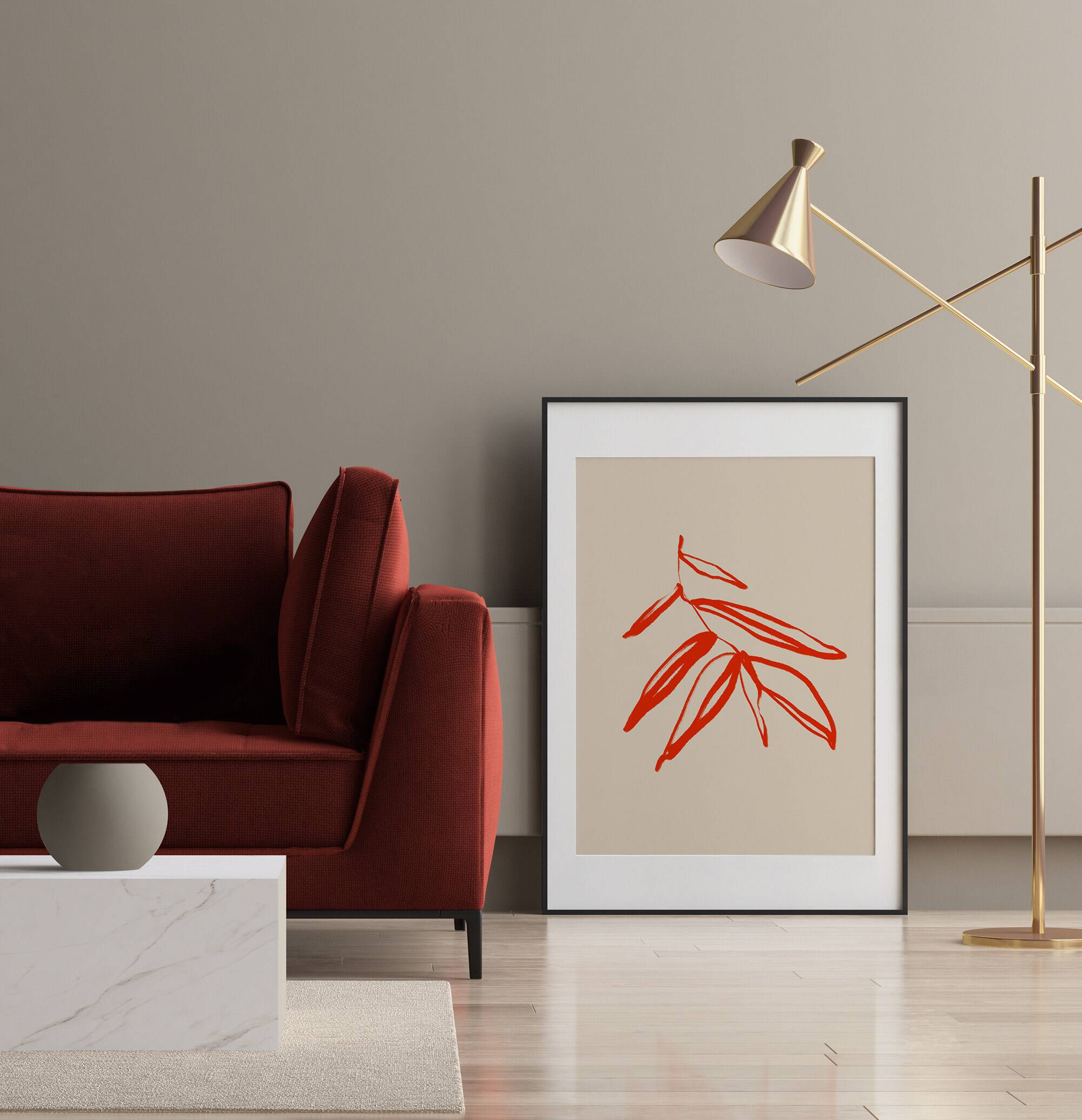 Botanical illustration giclee print, 50x70