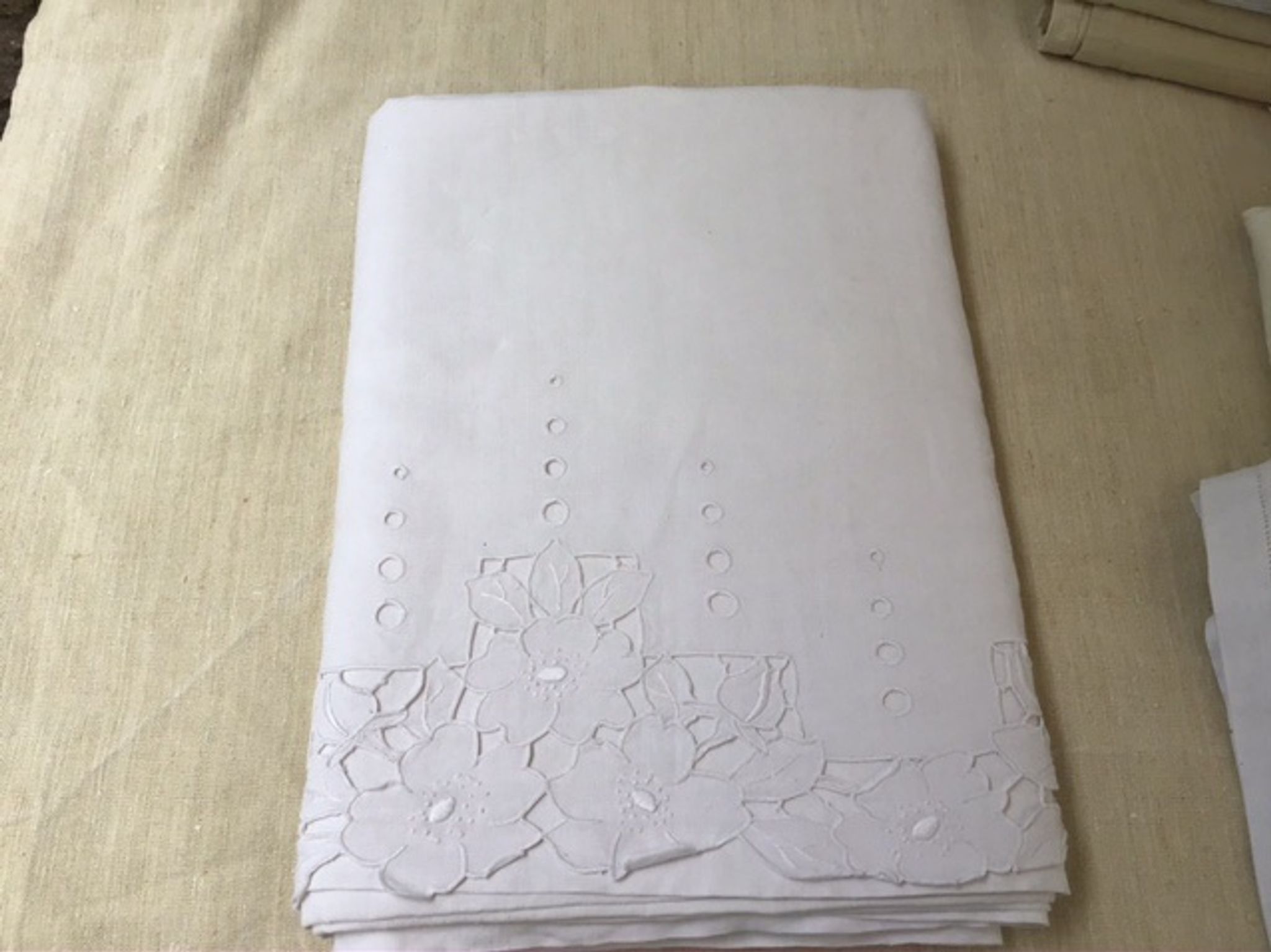 Drap Richelieu 2 personnes pur coton