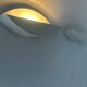 Pair of vintage white perforated metal wall lights, France 1980
