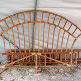 Vintage rattan bed 190x140cm