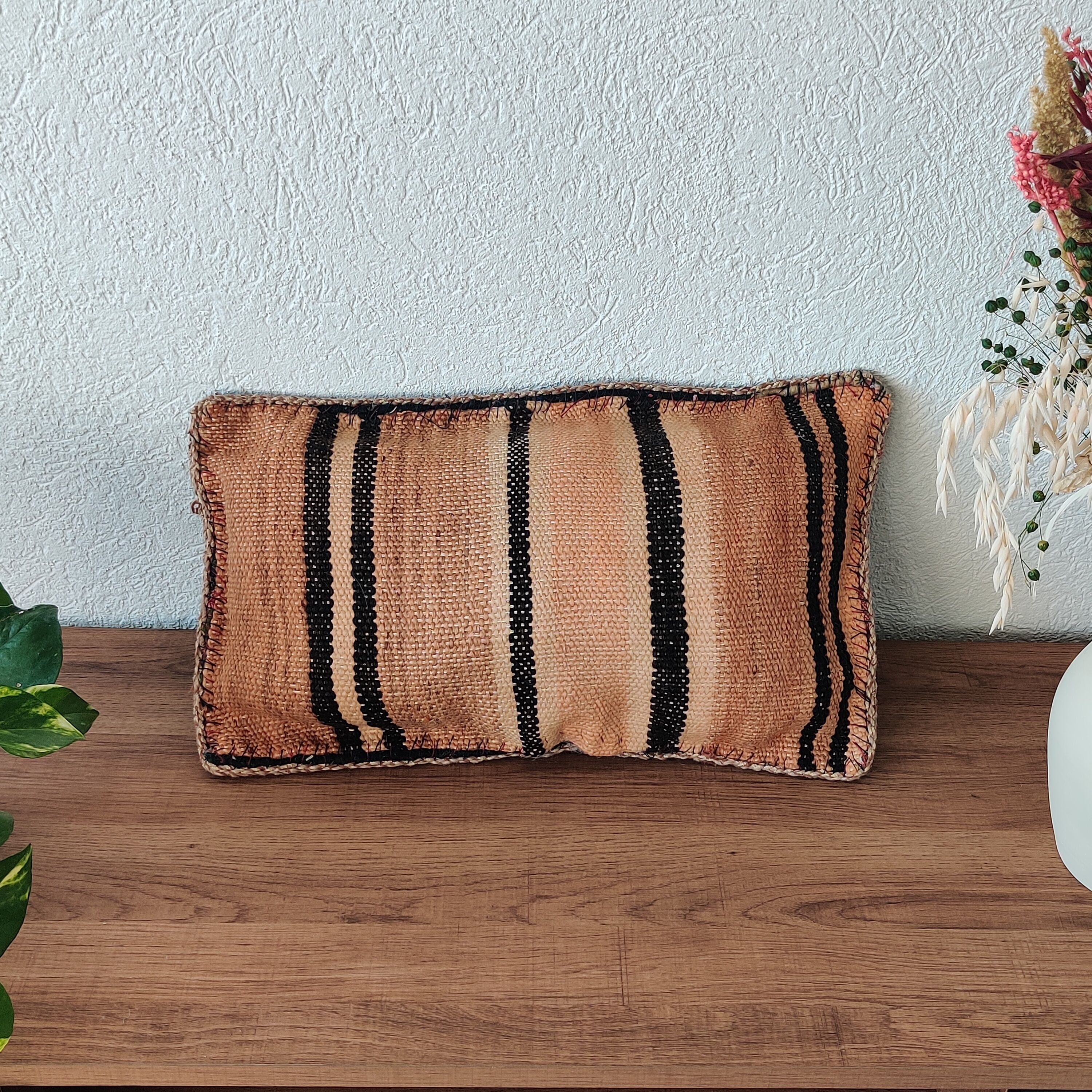 Vintage coloured Moroccan Kilim cushion