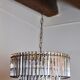 Chandelier Murano iridescent glass Venini, 3 levels, Italy, 1960