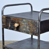 Iron Hospital Bedside Cabinet, 1920's