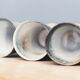 Set of 6 mazagrans in glazed terracotta