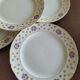 Six assiettes plates Céranord St Amand "Royal"