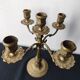 Five-branch candlestick, brass.