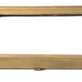 Rectangular golden wood frame