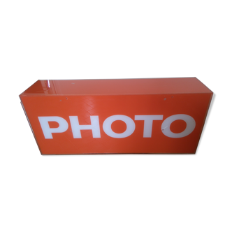 Neon sign of workshop photographer 70's