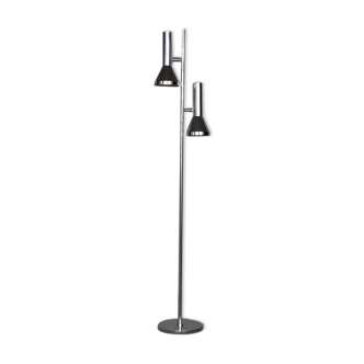 Adjustable chrome german floorlamp from Hustadt Leuchten, 1960s