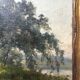 Painting "Riverside TreeScape" by Auguste Alfred Rubé (1815-1899)