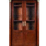 Empire mahogany library showcase