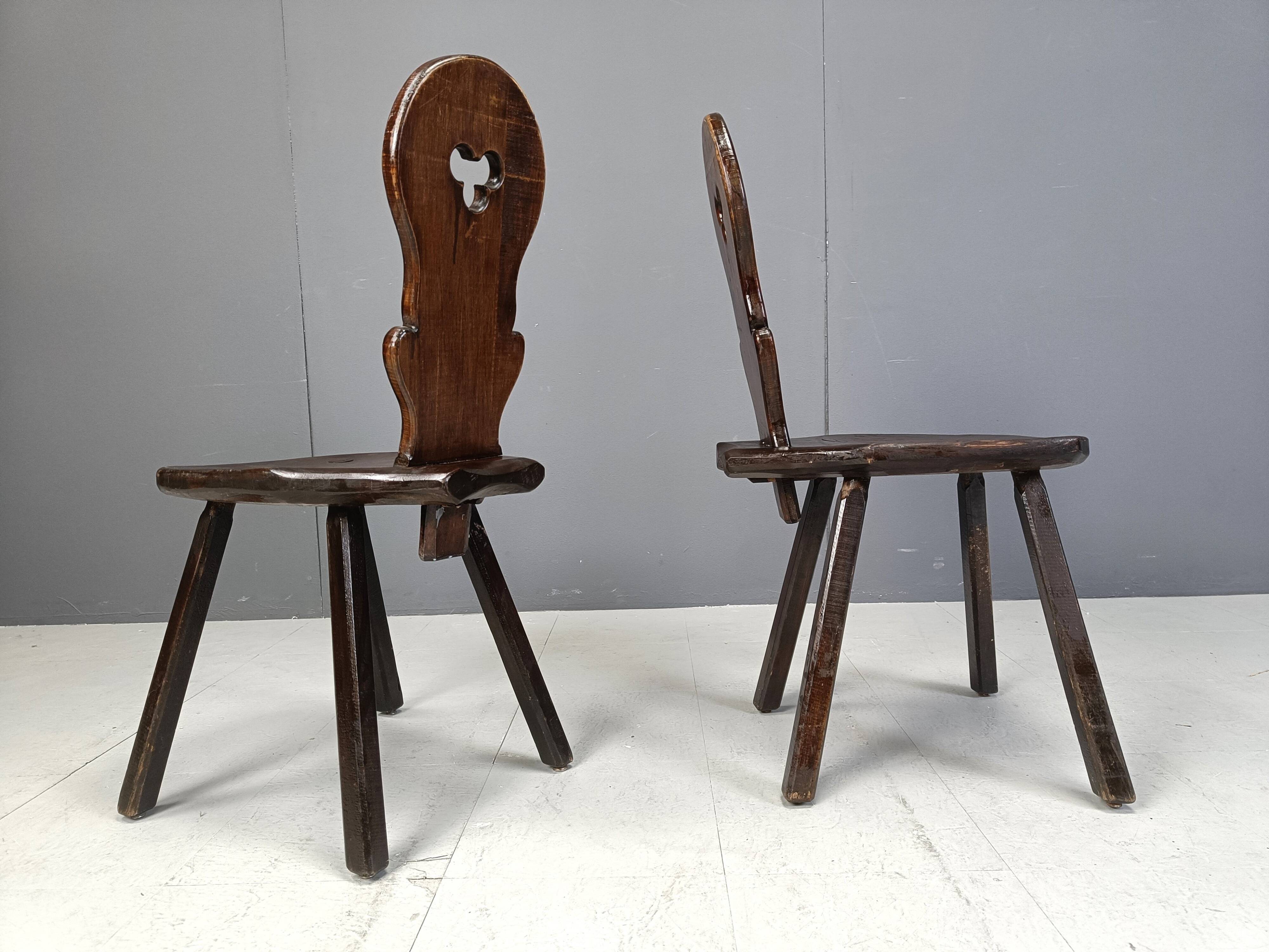 Vintage brutalist chairs, 1960s