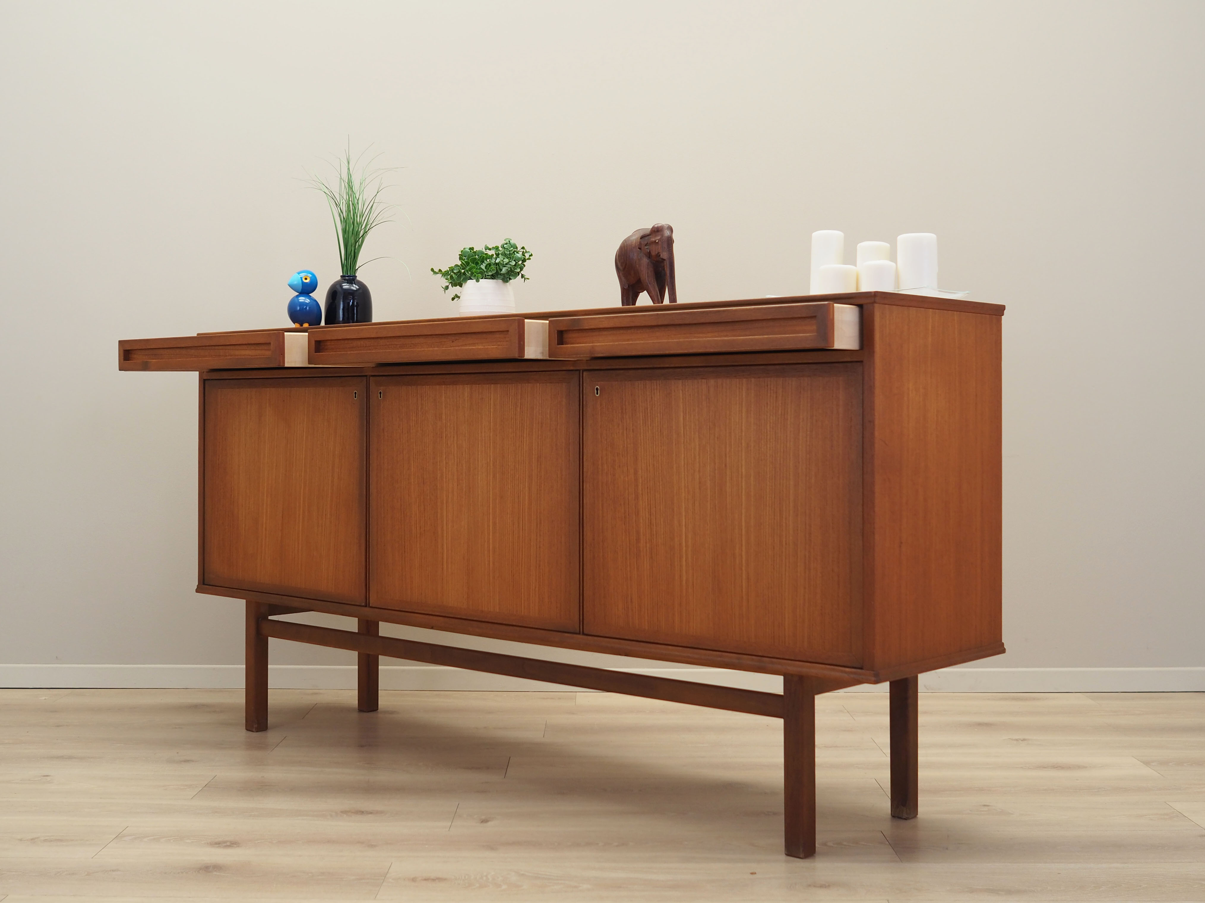 Teak sideboard, Swedish design, 1960s, manufacture Ulferts