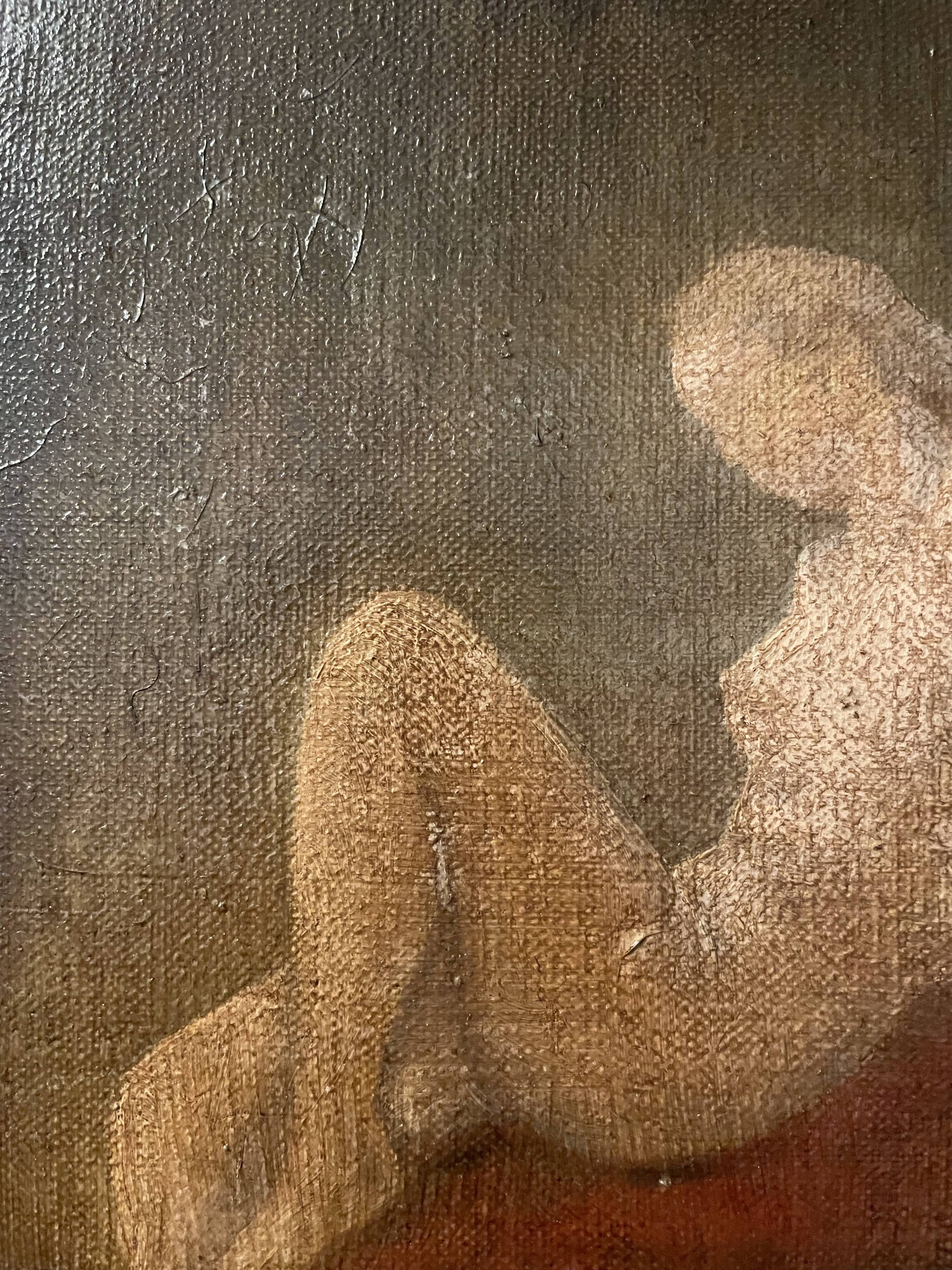 Oil on canvas female nude