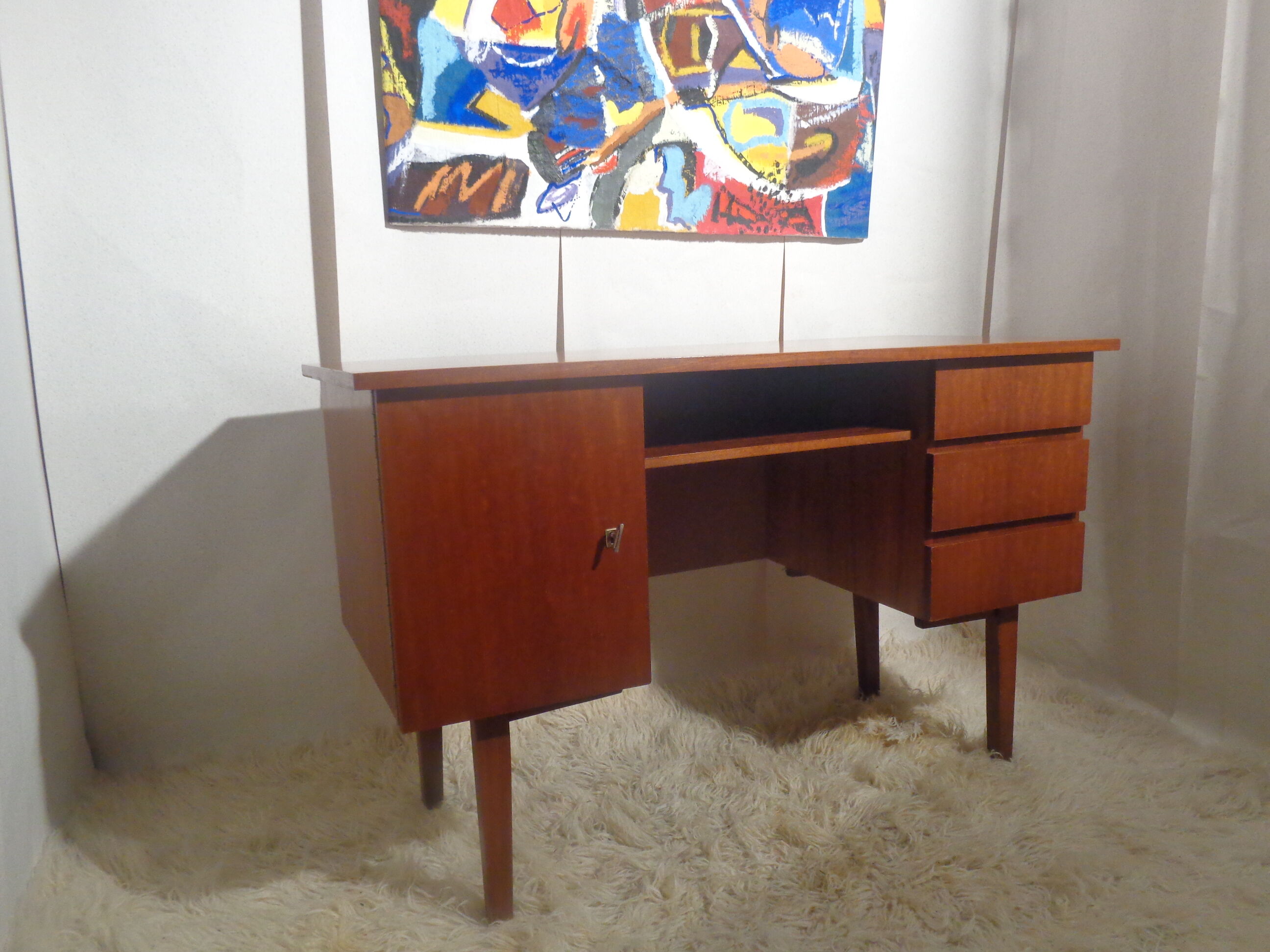 Vintage office of the 60s teak