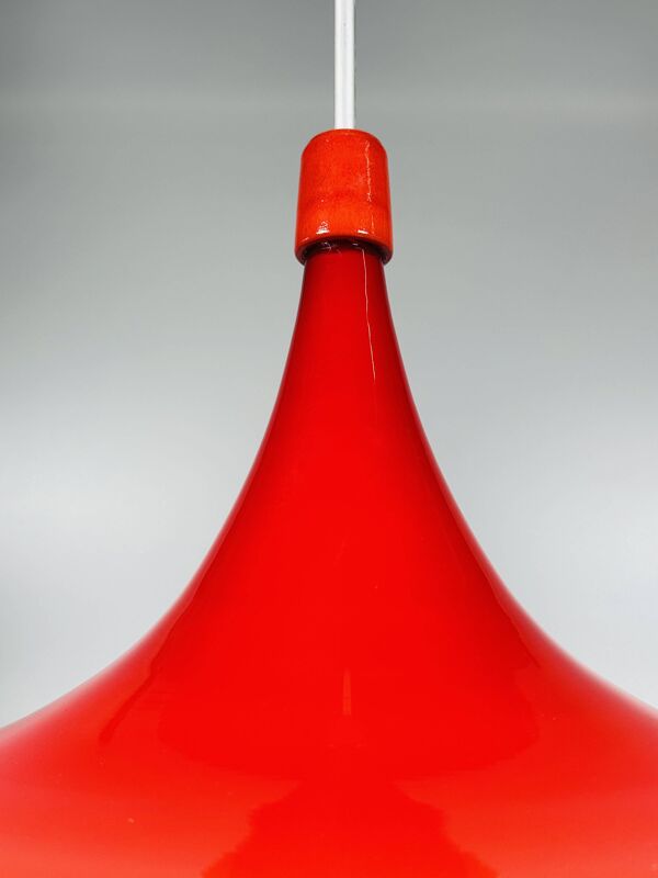 1960s/70s UFO Ceiling Lamp Hanging Lamp by Doria Leuchten Glass Space Age