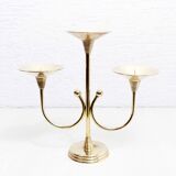 Bougeoir style art deco en laiton