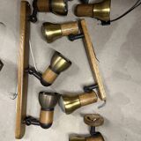 Brass wood spotlights