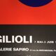 Emilio gilioli, sapiro gallery, 1974. original exhibition poster in lithography