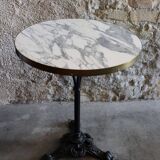 White marble bistro table