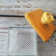Ramequin chiseled glass