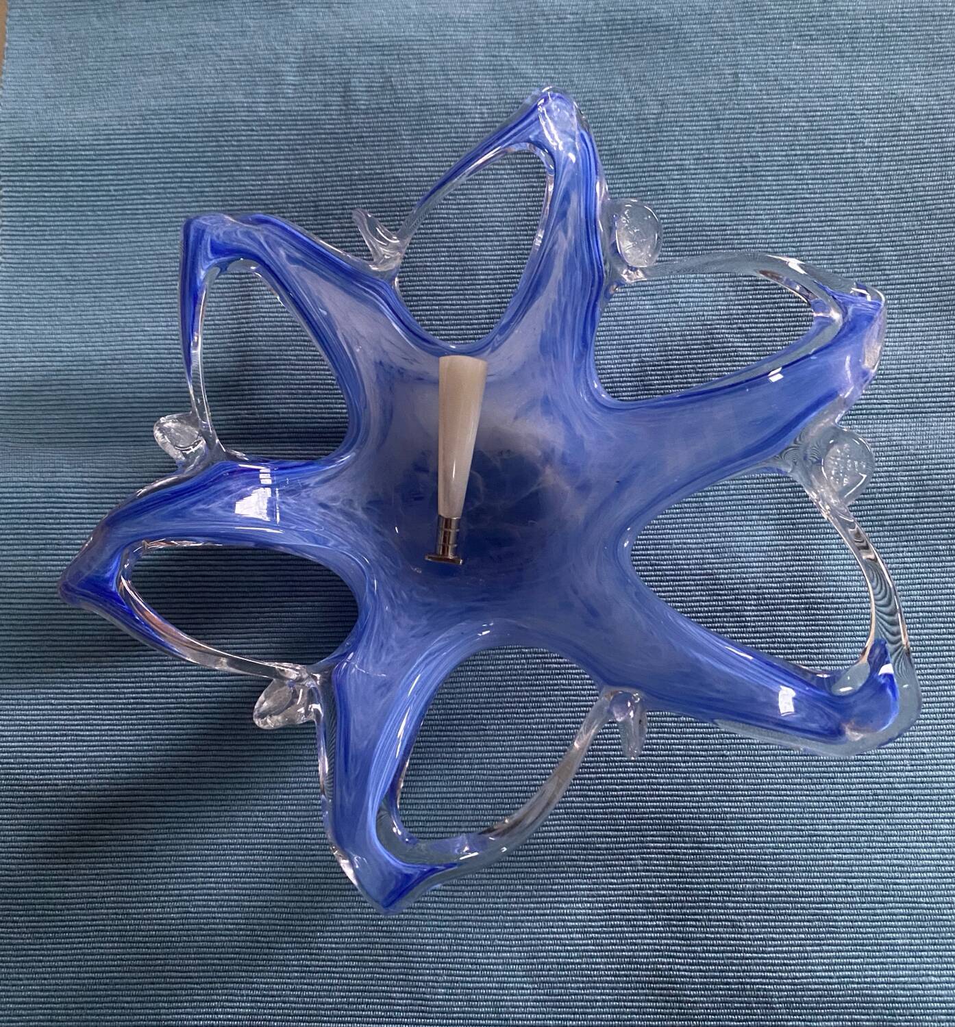 Morano glass "Starfish" trinket dish
