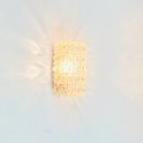 Amber Bubble Glass Wall Light by Helena Tynell for Limburg, Germany, 1970s
