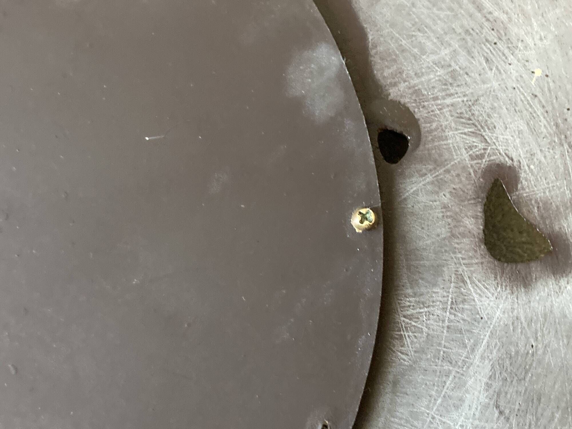 Vintage convex witch mirror – carved gilded wood – 1960s