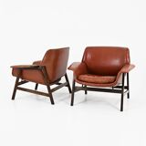 Set of 2 “849” Armchairs by Gianfranco Frattini for Cassina, 1950s