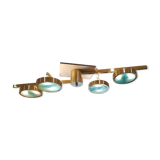 Lustre en laiton et verre de Murano