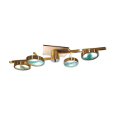 Brass and Murano glass chandelier