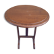 Table d'appoint ronde bout de canapé rabattable diam 41 cm