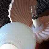 Salmon pink shell lamp