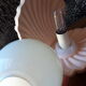 Lampe coquillage rose saumon
