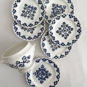 7 pieces of antique earthenware tea set