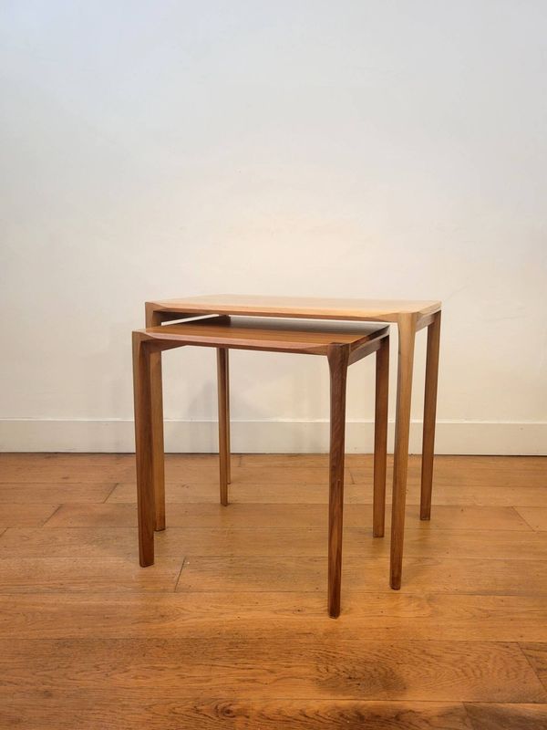 2 tables gigognes par Rex Raab pour Wilhelm Renz, Allemagne 1960