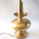 Grande lampe pied métal doré
