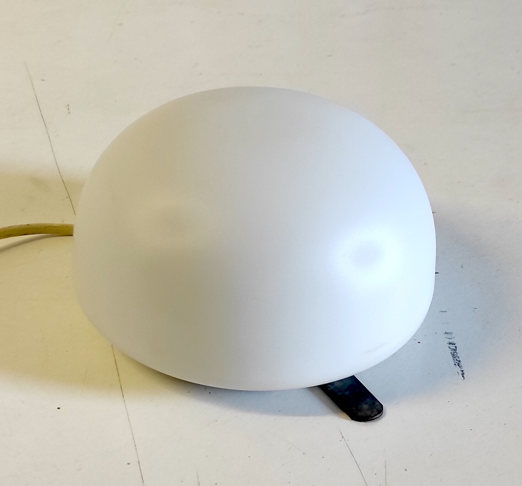 White opaline ceiling lamp wall lamp 50s 60s
