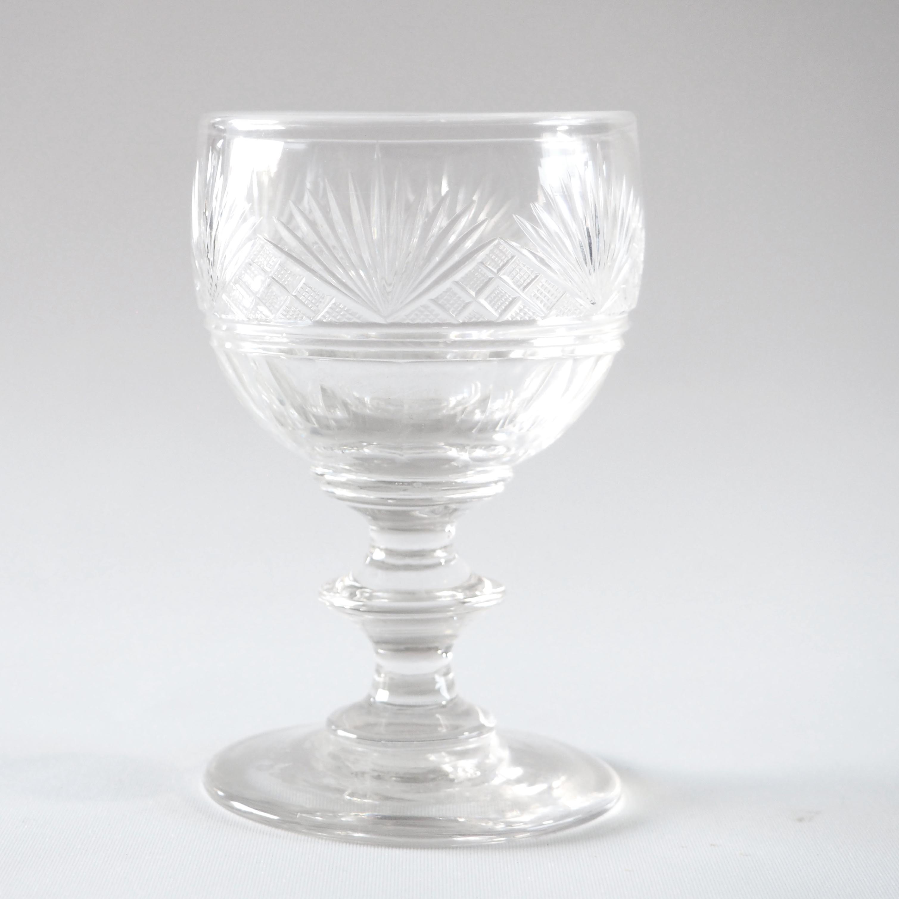 Crystal chiseled glass